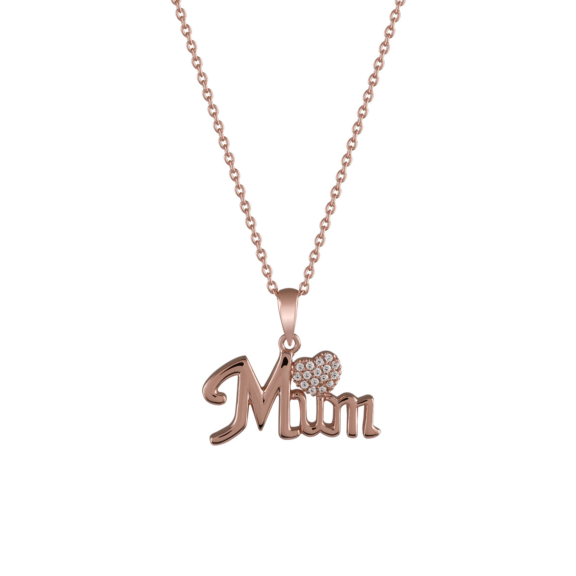 Colar Prata Unike Mum Rose Gold