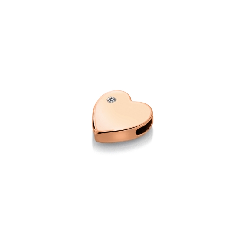 Charm Hot Diamonds Heart Icon Pendant-Rosegold Plated DP826
