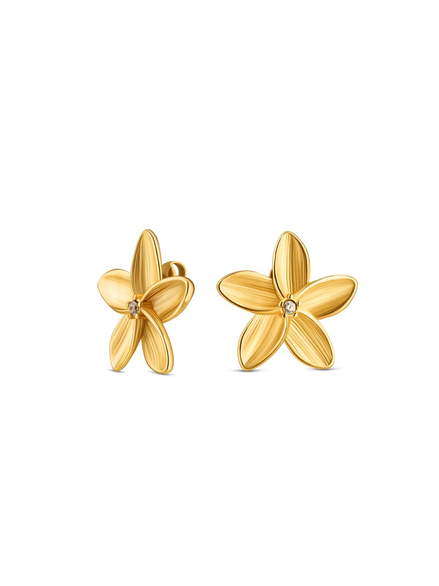Brincos One Fleur Gold