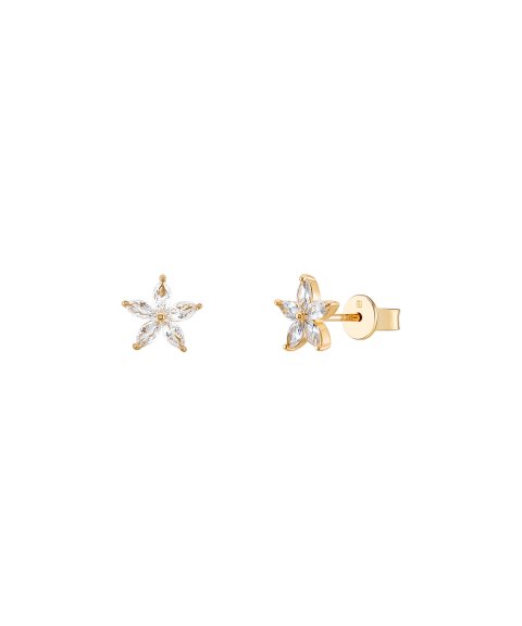 Brincos Prata Unike Mix & Match Navete Flower