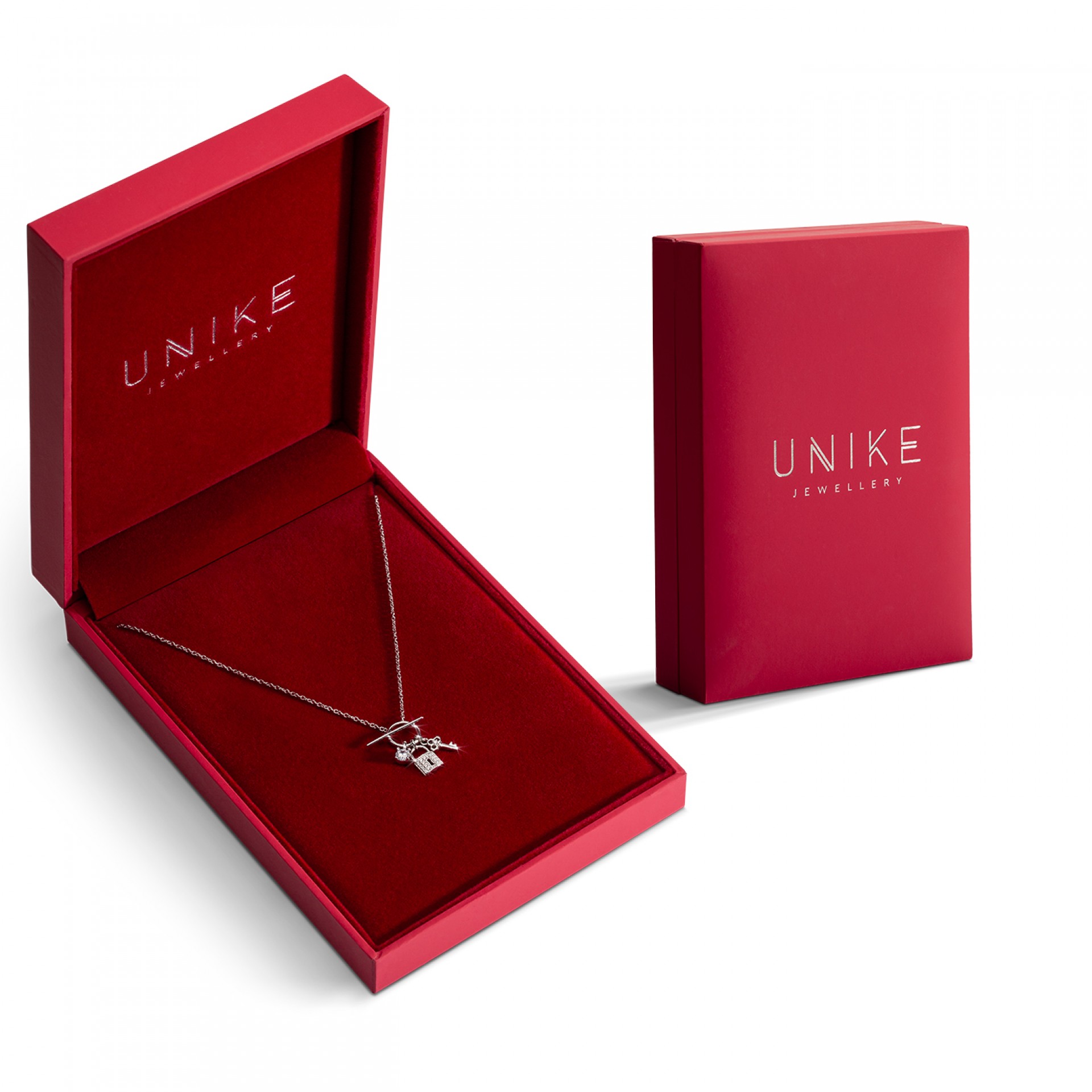 Produto | Colar Unike Valentines Key and Locket Silver | Carriço's ...