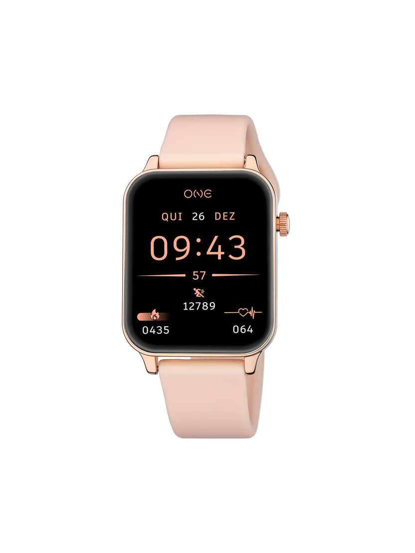 Smartwatch One Frame Rose Gold Silicone
